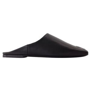 Heritage Shadow Mules - Courreges - Leather - Black